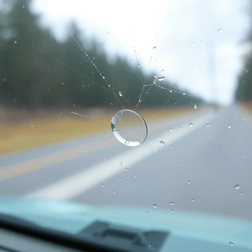 Cracked windshield repair